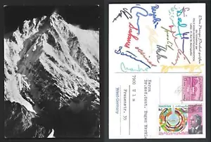 1975 Nanga Parbat Expedition Himalaya Autografi francobolli Pakistan - Foto 1 di 3