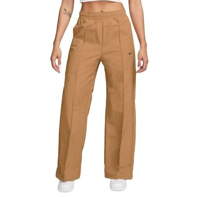 Pantalones NIKE Sportswear Everything Tejidos Medianos Lino Bronceado Pierna Recta Nylon Años 90  Foto 1 de 4