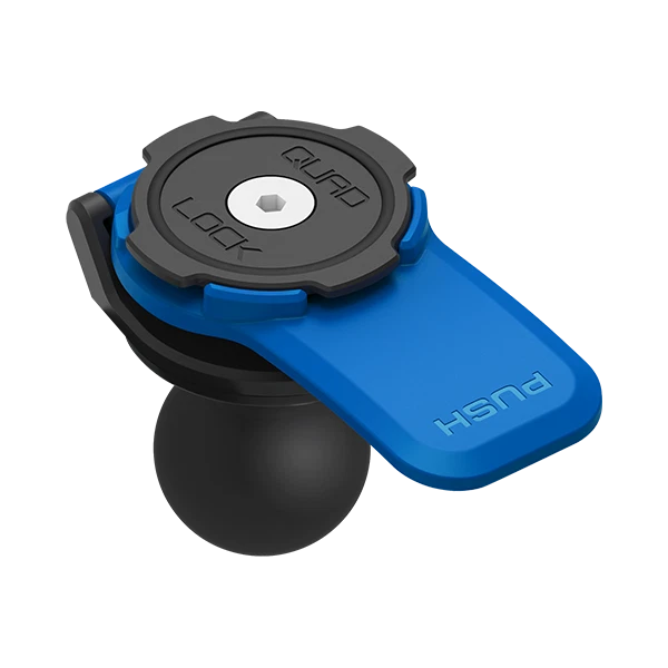 Quad Lock Ball Adapter Mount - Black/Blue