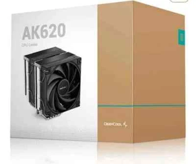 DeepCool AK620 Black CPU Air Cooler Dual Tower 120mm Fans LGA1700 AM5 AM4 - Image 1 of 4