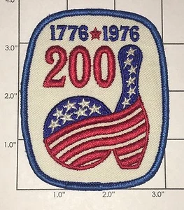 Bicentennial Bowling Patch 1776-1976  200 Years - Picture 1 of 1