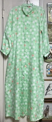 Vintage 1970s CHRISTIAN DIOR Op Art Pattern M Loungewear Robe-AS IS - Image 1 of 4