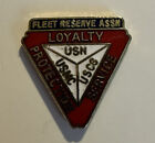 VTG USN USMC USCG Fleet Reserve Association Enamel Pin Lapel Hat FRA Triangle