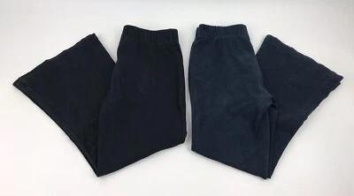 Lote de Pantalones Lands End Niñas Talla 5 Negro y Azul Marino Bootcut Yoga Pantalones Conjunto Foto 1 de 4
