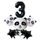  6 Pcs Partyballons Panda-Luftballons Nummer 1 Geburtstagsballons Baby