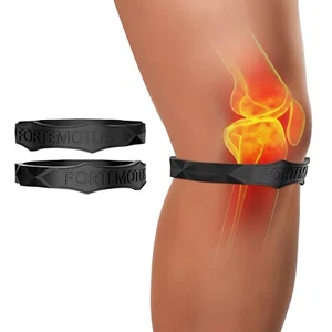 1 Pair Patella Tendon Knee Straps Soft Knee Sports Support Band Portable Knee - Picture 1 of 13