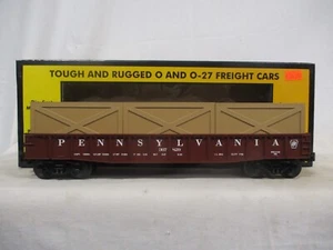 MTH Rail King 30-7209 Pennsylvania Semi-Scale Gondola & 3 Crates - O Gauge - Picture 1 of 11