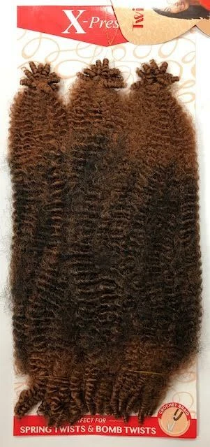 Outre X-PRESSION - SPRINGY AFRO TWIST 16" - 3X - Color 2T1B/30 -Braiding Hair