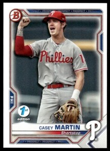 Casey Martin 2021 Bowman 1st Edition Rookie Card Prospect #BFE-92 Philadelphia