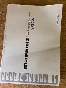 MARANTZ SR6005, MARANTZ SR-6005, INSTRUCCIONES DE USO MARANTZ, MANUAL MARANTZ - Imagen 1 de 1