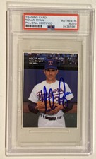 1991 Rangers Mother’s Cookies NOLAN RYAN Signed Promo Baseball Card PSA/DNA 1/4