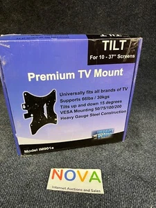 TILT SWIVEL LCD LED MONITOR TV WALL MOUNT BRACKET 19 21 23 24 26 27 32 37 40" - Picture 1 of 5