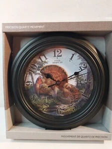 Reloj de Pared Arte Reflectante 10' Pavo "Pantalla Completa" Vida Silvestre Interior NUEVO en Caja - Imagen 1 de 5