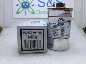 Condensatore Amrad USA2240 55+5.0MFD +10%/-5% 370/440VAC 50/60Hz 70c/-40c - Foto 1 di 9