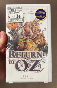 Return To OZ VHS-Full Anniversary Edition Wizard-Rare Sealed -White Clamshell - Picture 1 of 7