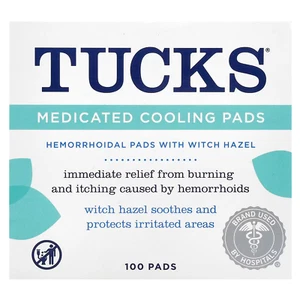 Tucks, medizinische Kühlpads sofortige Linderung 100 Hämorrhoidenpads schnell UK - Bild 1 von 4