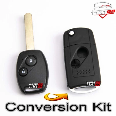 COQUE CLÉ POUR HONDA CIVIC ACCORD JAZZ CR-V FR-V KIT DE COVERSION