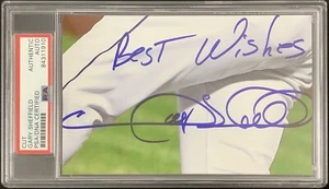 Gary Sheffield Signed Cut Photo Baseball Marlins Auto Best Wishes Inscr PSA/DNA - Picture 1 of 3