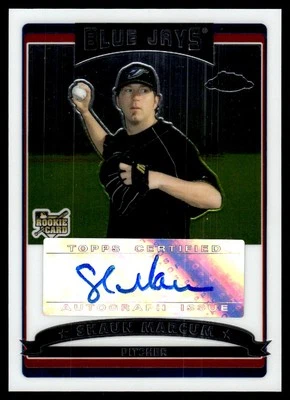 2006 Topps Chrome Shaun Marcum Rookie Auto Toronto Blue Jays #349 Foto 1 de 2