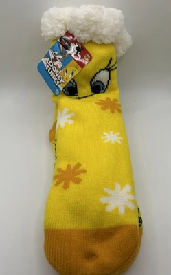 Calcetines antideslizantes forrados de Sherpa divertidos personajes - talla única para la mayoría Foto 1 de 4