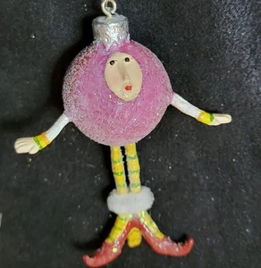 DEPT 56 Patience Brewster Mini Krinkles rote Knolle Frau Weihnachtsschmuck n9 - Bild 1 von 4