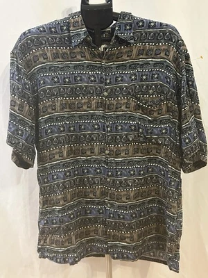 Pierre Cardin 100% Rayon Patterned Shirt Men's size L - Image 1 of 3