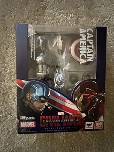 Figura Coleccionable SH Figuarts Marvel Avengers Guerra Civil Capitán América - Imagen 1 de 3