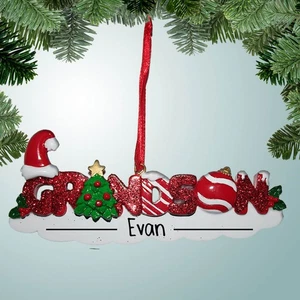 Personalized Grandson Christmas Ornament - Picture 1 of 1