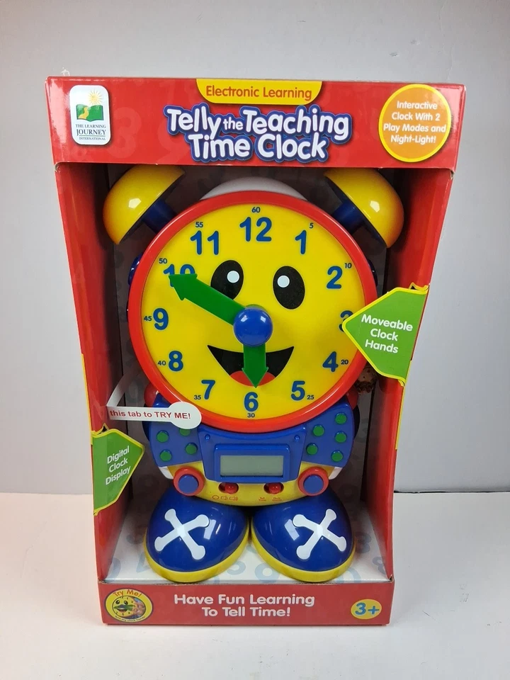 The Learning Journey Telly Teaching Time Clock Ages 3 Educational Watch Play