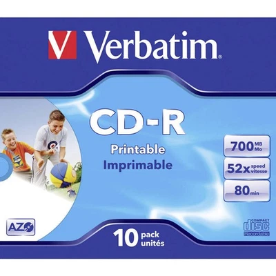 Verbatim 43325 CD-R 80 Rohling 700 MB 10 St. Jewelcase