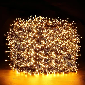 1000Leds Luci Albero Natale, Catena Luminosa 100M Esterno IP44 Impermeabile,8 Mo - Foto 1 di 12
