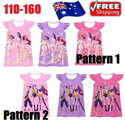 Girls KPOP Demon Pyjamas Dress Nightdress Sleepwear Birthday Skirts Xmas Gift - image 1 of 4