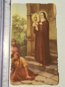 Santino Holy Card fustellato Santa Chiara d'Assisi  (GT1498) ^ - Imagen 1 de 2