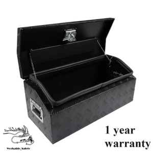 For A-Frame Trailer Dump FreightlIner Truck Black 30"x13"x13" Aluminum Tool Box - Picture 1 of 15