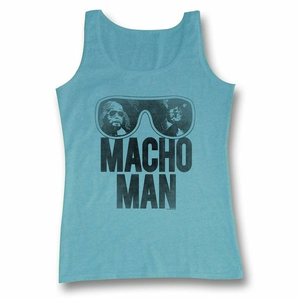 Adulto WWE Old School Macho Hombre Gafas Azul Camiseta sin mangas Ideal para Lucha Juegos con disfraces Foto 1 de 1