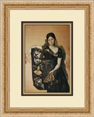 Pablo Picasso Retrato de Olga Picasso Estampado Enmarcado Personalizado Foto 1 de 2