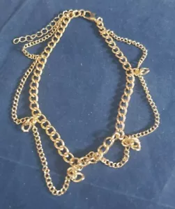 Fashion Gold color- Double chain loop Bracelet 9" (10673) - Picture 1 of 2