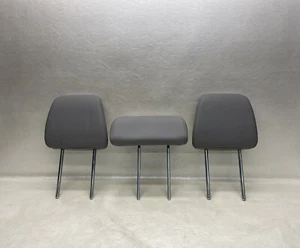 2019-2023 Honda Passport Rear 2nd Headrest GRAY Leather Head Rest Set Of 3 OEM - Picture 1 of 19