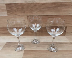 3 x große hohe klare Glasballon Rotwein/Gin Gläser - Bild 1 von 8