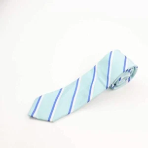Tommy Hilfiger Mens Tie Necktie Blue White Stripe One Size New - Picture 1 of 4