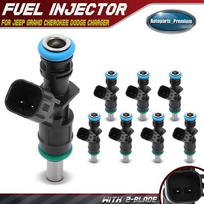 8Pcs Fuel Injector for Jeep Grand Cherokee Dodge Charger Durango Challenger Ram - Image 1 of 4