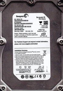 Seagate ST3750640NS pn: 9BL148-302 fw: 3.AEG s/n: 5QD... WU 750GB SATA 4420 - Picture 1 of 3