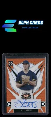 2021 Leaf Valiant #BA-SH1 Steve Hajjar Orange AUTO - Image 1 of 2