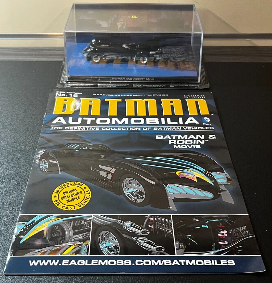 2013 Batman Automobilia #16 Collector Diecast Car DC Batman & Robin Film w/CASE! - Image 1 of 4