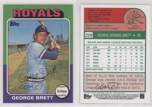 2010 Topps The Cards Your Mom Threw Out Original Back George Brett #228 HOF