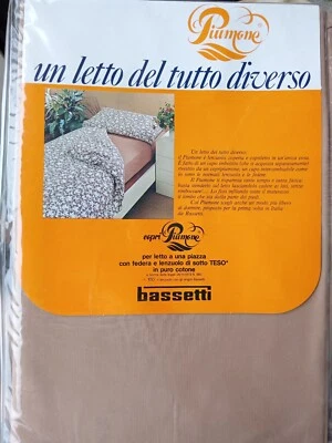 Copripiumone set letto singolo, con angoli. cm 135 x 200 - marrone / bianco - Immagine 1 di 4