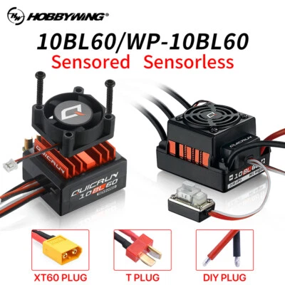HobbyWing QuicRun 10BL60 60A Brushless ESC for 1/10 RC Drift Car Off-road Buggy - Image 1 of 4