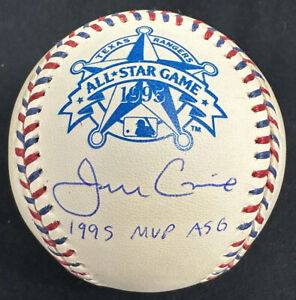 Jeff Conine 1995 MVP ASG Signed 95 All Star Game Logo Baseball JSA