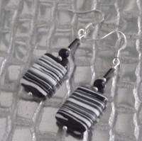 PICASSO JASPER CRYSTAL GEMSTONE DANGLE DROP EARRINGS,PIERCED,BRAND NEW,AUSTRALIA