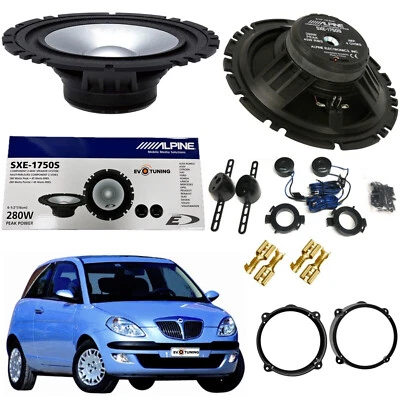 Kit 4 Casse Altoparlanti Anteriori Woofer+Tweeter Alpine Lancia Ypsilon 2003>11 - Immagine 1 di 4